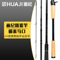 Drawing Jiul Road Apole Single pole Carbon Horse Mouth Road Subpole Ml Tune Micromatter Teething Special Portable Throw Rod Far Throw Rod