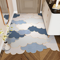 Can be scrubbed entrance floor mat into the door mat ultra-thin non-card foot mat light luxury door disposable pvc carpet