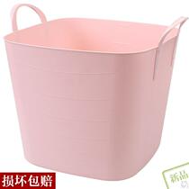 Increase thick plastic dirty clothes basket laundry storage bucket toy storage basket shopping basket portable basket