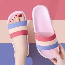 Net red slippers female summer home indoor non-slip thick bottom soft bottom home plastic bath bath bathroom slippers