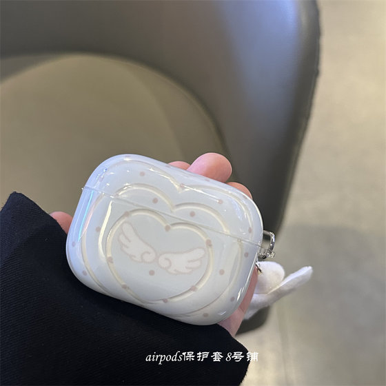 반 트랜스 펜트 러브 날개는 AirPodsPro3 세대 Bluetooth 보호 케이스 2 세대 Apple 이어폰 사례 4 세대에 적합합니다.