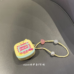 귀여운 오이 노란색 전화 헤드셋 케이스