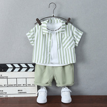 Boy suit Summer thin children clothes Childrens clothes Childrens fried street Summer clothes boysboys boys 3 tides 2-year-olds