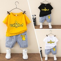 Boy suit for summer clothes 2022 new children Summer 5 boys clothes boys baby boy handsome gas tide 6 year old boy clothes