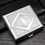 Металлический ультратонкий портативный креативный портсигар, мужская коробка для хранения