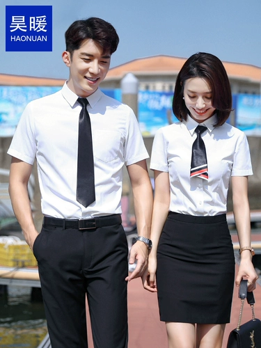 Пиджак классического кроя, летняя рубашка для работы, короткий рукав