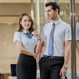 Рубашка подходит для мужчин и женщин для работы, пиджак классического кроя, комплект, короткий рукав