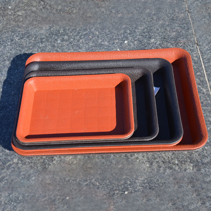 With thick rectangular plastic flower pot tray was water pans fleshy receptacle chassis resin faceplate miniascape base collet