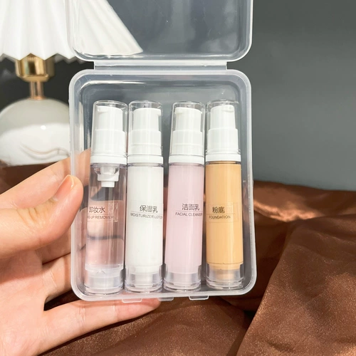 Бутылка для путешествий, портативный комплект, косметический чемодан, распылитель, лосьон, тональный крем, средство для снятия макияжа