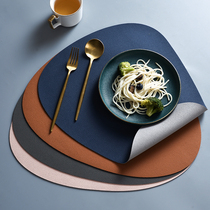 European leather Western mat Waterproof and oil-proof plate mat Household bowl mat Plate insulation mat mat Anti-hot table mat