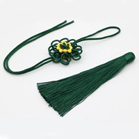 Набор темно -зеленого (хитзантеемный узел+темно -зеленый автомобиль висит)