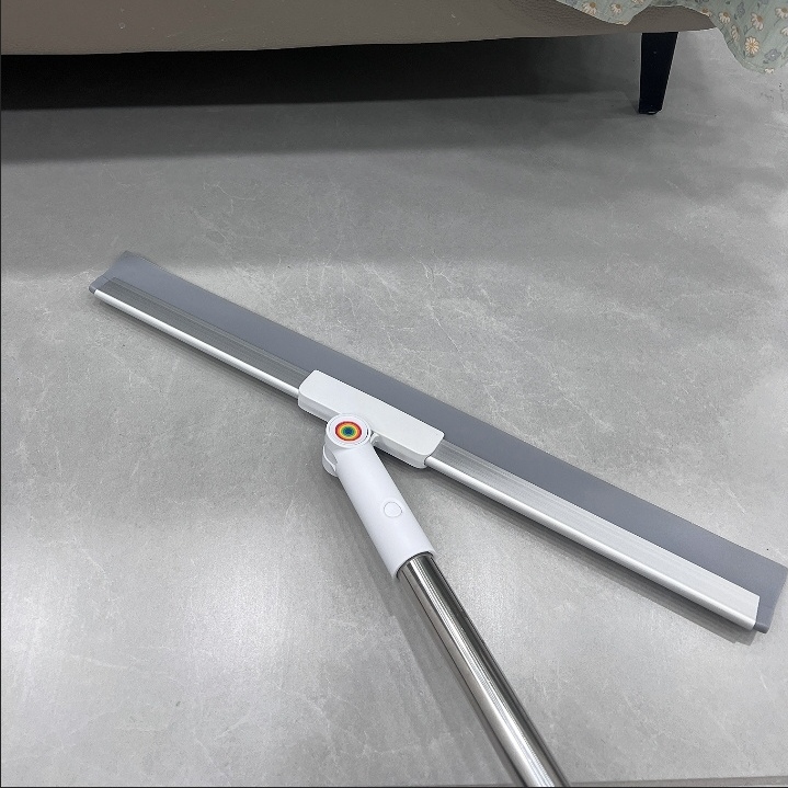 Magic Broom with Bumpers for Water Scratching and Floor Cleaning - Dual-Use Broom and Scraper Tool