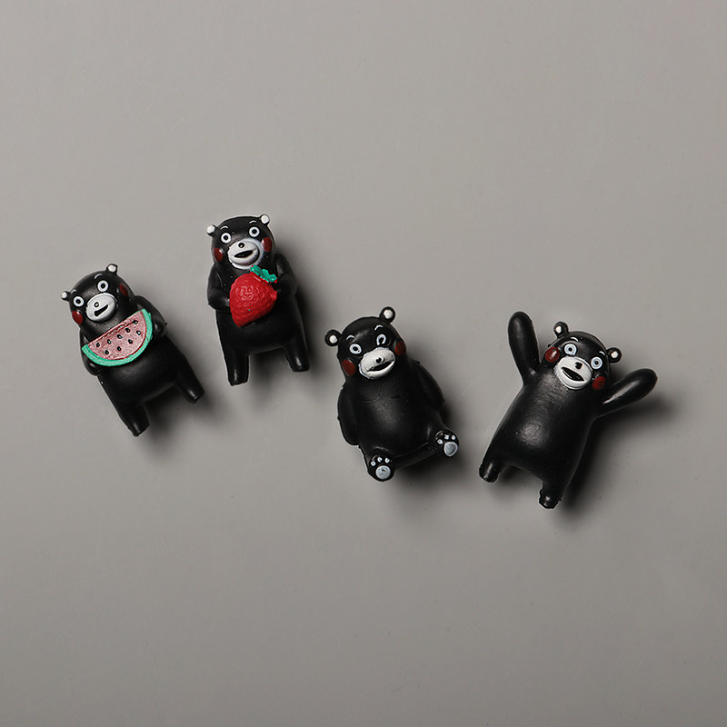 Cute things Kumamon black bear refrigerator stickers magnet magnet stickers magnet message stickers strong magnetic stickers magnet stickers
