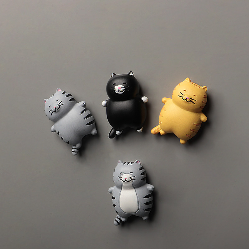 Fertilizer Cat Refrigerator Magnetic Sticker Magnetic Sticker Creative Refrigerator Decoration Iron Magnetic Sticker Paste