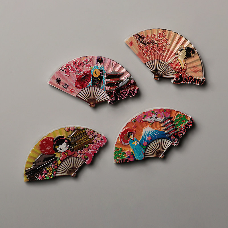 Japan refrigerator sticker and wind fan travel commemorative refrigerator decoration Japanese fridge magnet magnet sticker