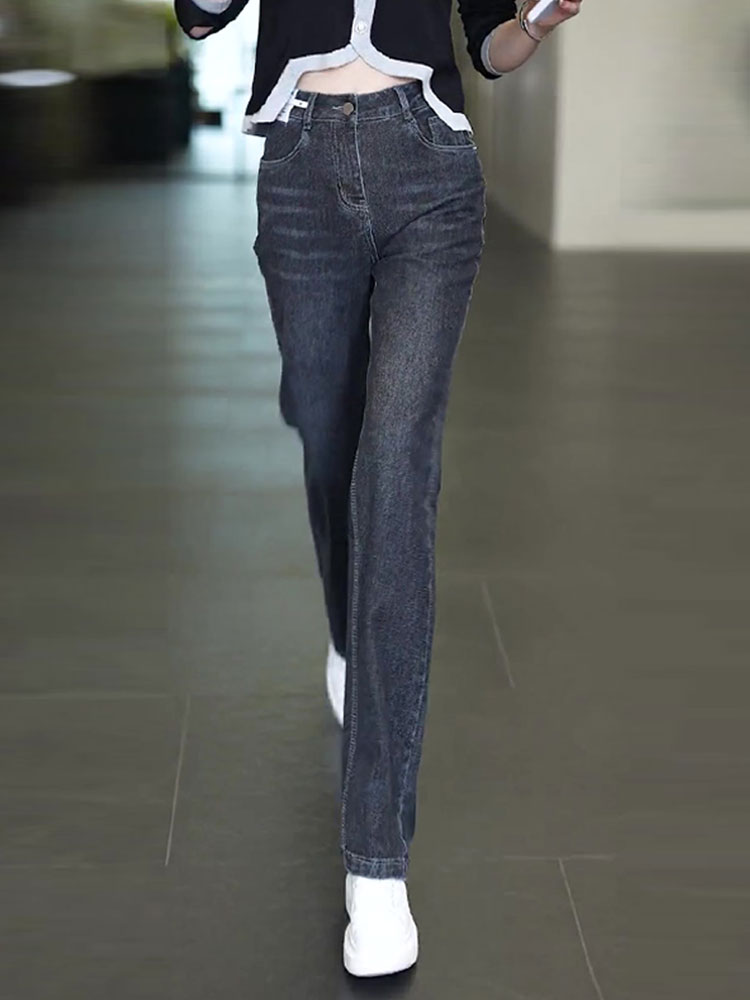 直筒牛仔裤女夏季显瘦神裤穿搭天花板