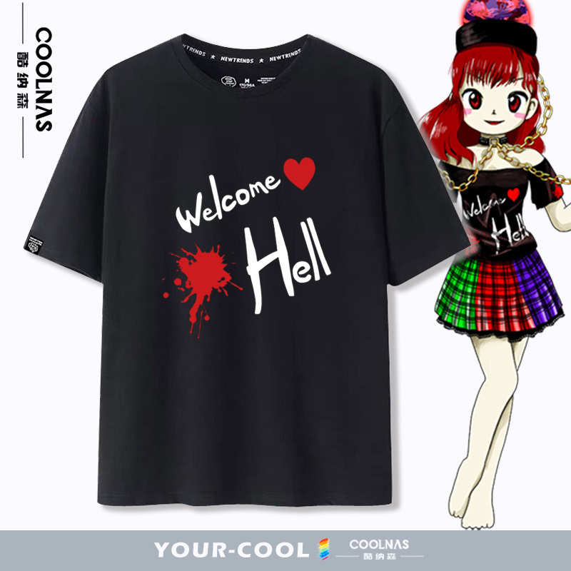 Oriental Project Peripherals Herkaratia Turns into T-Shirts, the Same Short-Sleeved T-Shirts for Men and Women, Two-Dimensional Pain Clothes Oriental Project Peripherals Herkaratia Turns into T-Shirts, the Same Short-Sleeved T-Shirts for Men and Women, Two-Dimensional Pain Clothes