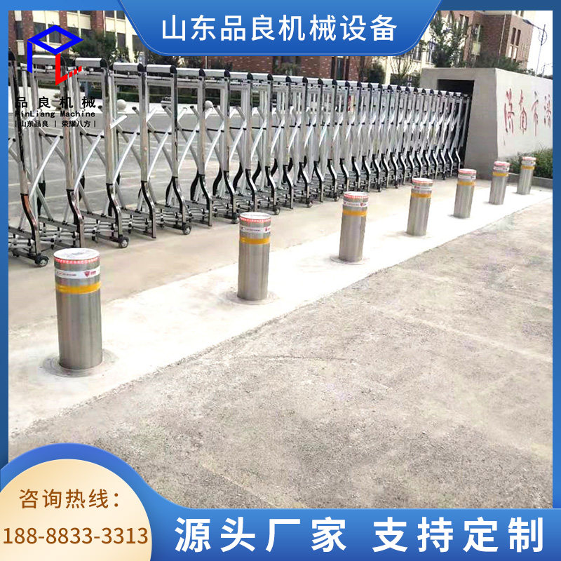 Lifting column electric telescopic automatic hydraulic lifting ground pile school road pile anti-collision intelligent anti-collision column roadblock