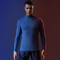 Mens warm clothing high collar derrant winter black technology heating seamless underwear one piece elastic cold base shirt