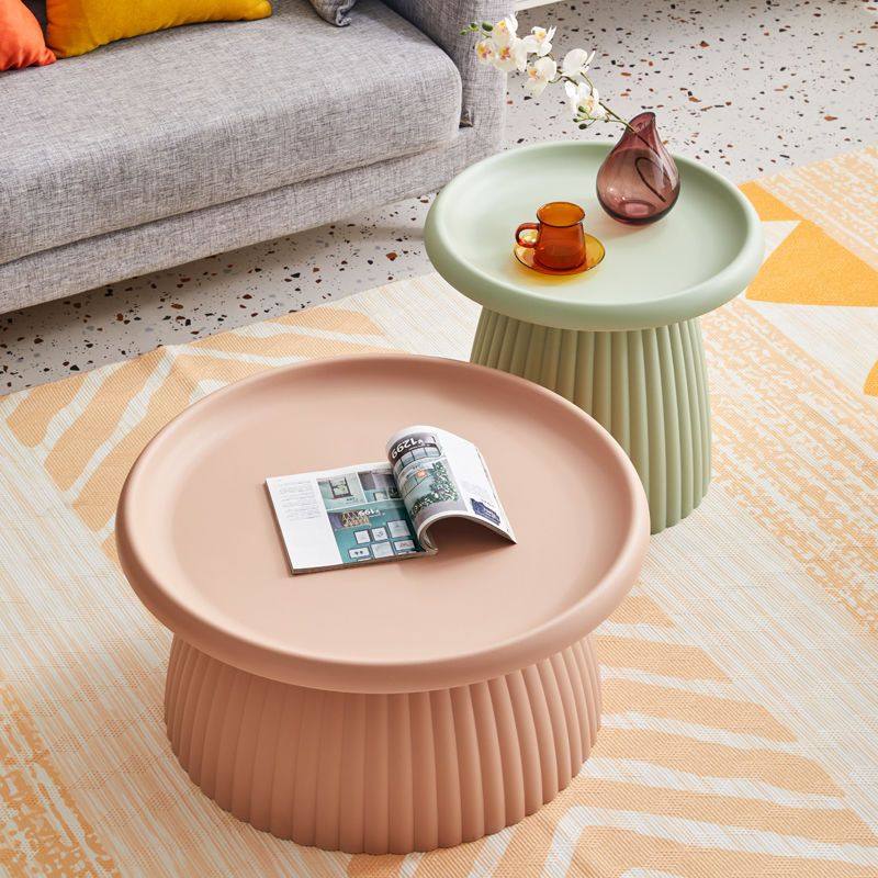 New modern Nordic creative round tea table Home Small family style Living room Multi-functional side Several Composition Macaragoncolor Tea-Taobao