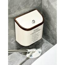 Light luxury trash can bathroom toilet with lid wall-mounted sanitary bucket 2024 new home kitchen paper bucket