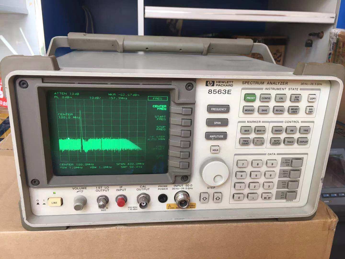 US HP HP8563E frequency spectrometer frequency range up to 9K-26 5G spectrum analyzer 26 5G spectrum