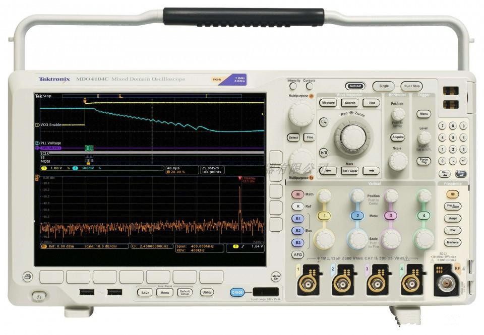 Tektronix Tek MDO4024C hybrid domain with digital RF signal analysis of rental sales recovery