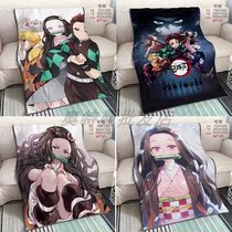 Ghost extinction blade butterfly endure stove charcoal Zhilang animation single-sided flannel blanket can be customized