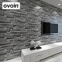 3D imitation brick pattern wallpaper bedroom living room TV background wall wallpaper clothing store brick culture stone abstract