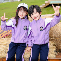 Kindergarten Garden Clothing Spring Autumn Clothing Childrens School Uniform Suit Elementary School Children Class 3 sets English Lun Wind Sports to wear for autumn