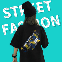 Tide Card Street Chest Bag Men Ins Single Shoulder Skewed Satchel Women Fashion 100 Hitch Sports Purse Casual Student Small Backpack