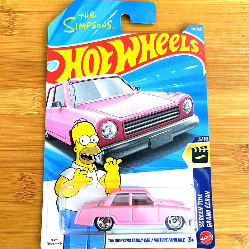 Hotwheels Hot Wheels Alloy Car Model 26E Simpson Family Car the Simpsons Family