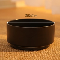 (Полная керамика) Черная постоянная температурная нагревательная миска [1000 мл]