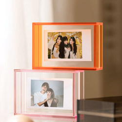 Acrylic Polaroid 3inch Photo Frame, High-End Colorful Photo Printing and Display Frame, Small Card, 6 Postcards