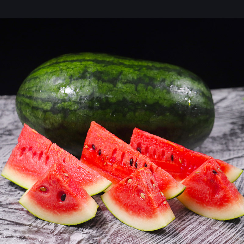 Vietnam Black Beauty Imported Large Melon Fresh Seasonal Pregnant Fruit Whole Box 6 8 Pounds Red Heart Black Seeds 10