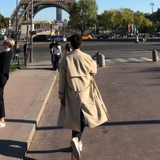 Осенний плащ, трендовое универсальное пальто, 2020, в корейском стиле