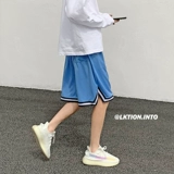 爱酷肯 Летние шелковые баскетбольные пляжные быстросохнущие штаны, свободный крой