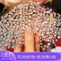 2021 New Child Nails with non - toxic taste girl nail sticker cute princess baby