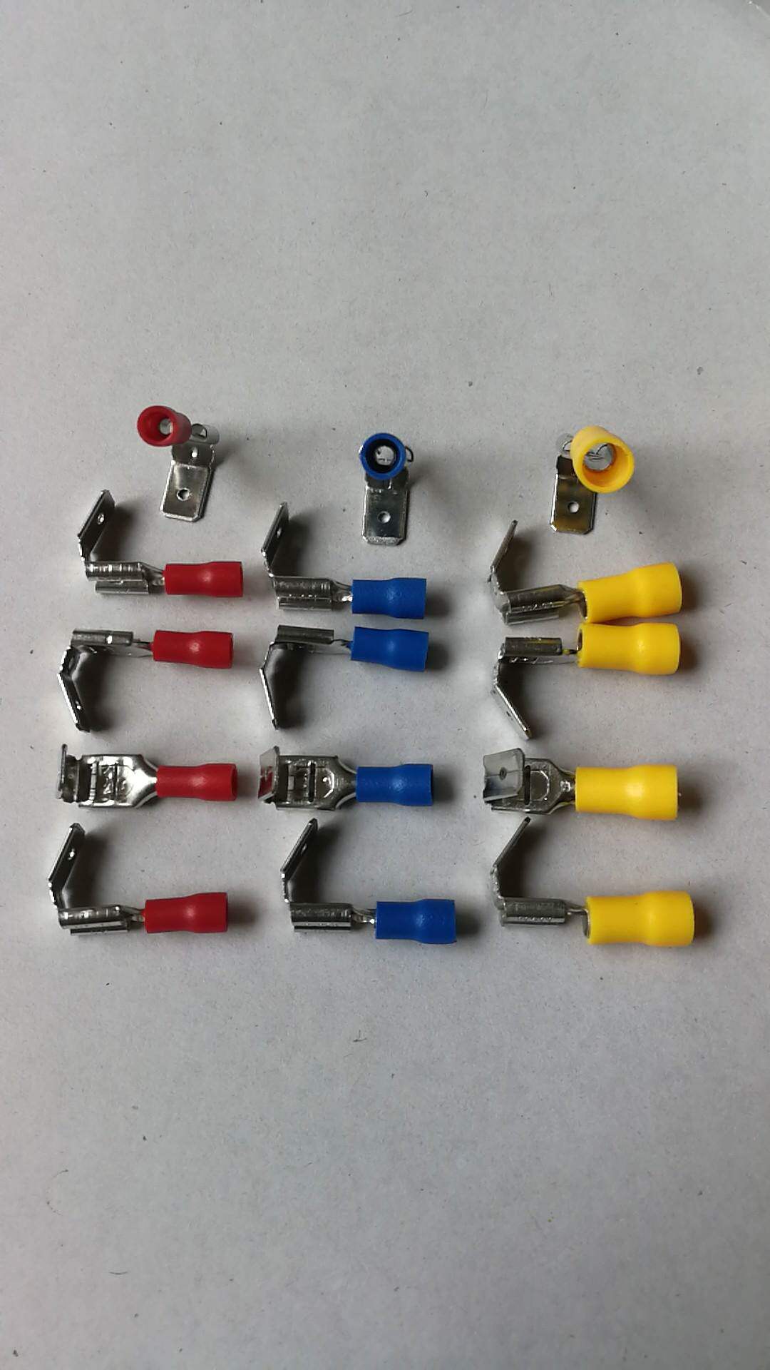 PBDD1 25 2 5 5-250 cold-pressed terminal shoulder-back type male and female integrated semi-insulated wire ear copper nose