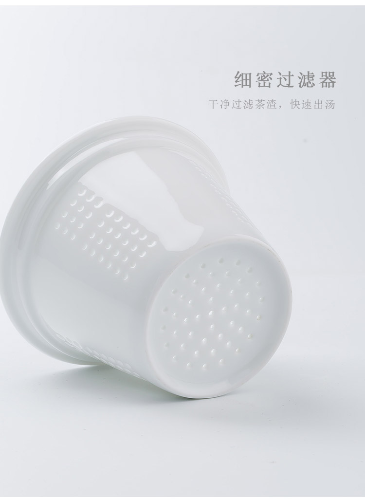 Jingdezhen up the fire which hand - made filter tea cups of large capacity and exquisite blue and white porcelain office keller ceramics