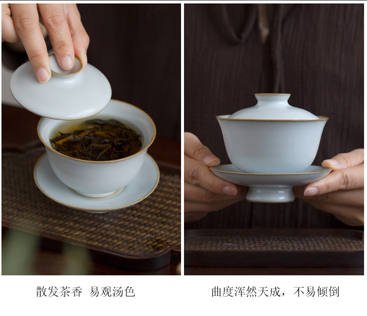 Jingdezhen up the fire which manual your up tureen ceramic cups kung fu tea tea celadon three teapots