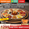 Supor Warming Chopping Board Hot Chopping Board Household Round Heating Plate Dining Table Insulation Pad Insulation Board Meal Multi-Function
