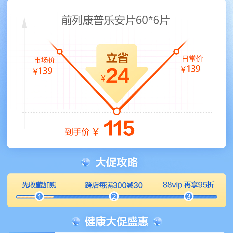 前列康 植物配方 普乐安片 60片*6瓶 补肾固本/缓解腰膝酸软 图2