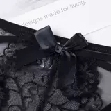 2/4条装 性感内裤女无痕蕾丝透明低腰镂空女士三角裤棉档透气冰爽