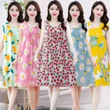 Летняя пижама без рукавов для матери, длинная юбка, большой размер