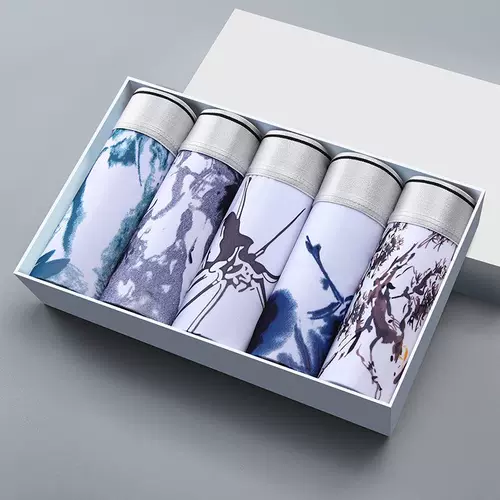 Шелковые трусы, летние дышащие штаны, нижнее белье для школьников, средняя посадка, в корейском стиле