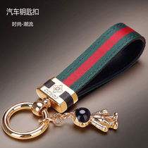 Car Key Button Lady Personality Creative Car Key Button Pendant Delicate Upscale Key Hang Pendant Hanging Rope Net Red