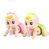 Детская электрическая игрушка для ползания, бутылочка для кормления для выхода на улицу, 0-1-6-8 мес.