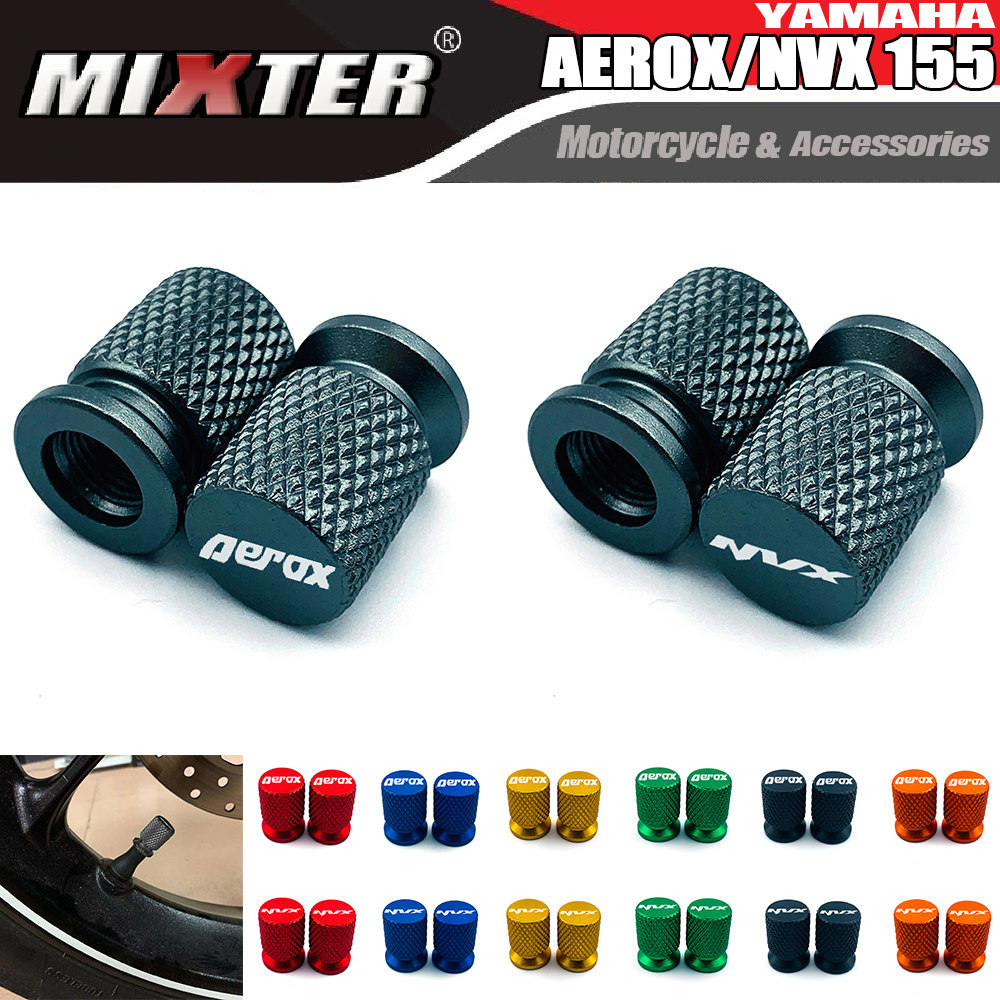 Suitable for YAMAHA AEROX155 NVX155 modified CNC tire valve core cap gas nozzle cover accessories-Taobao