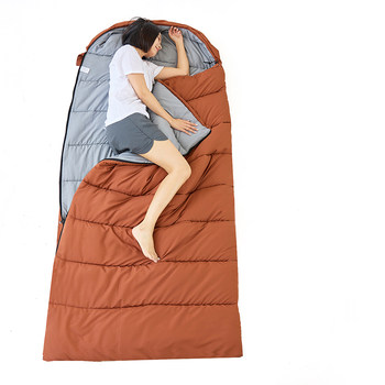 Wide sleeping bag portable adult single adult camping lunch break prevents cold and keeps warm, can be spliced with couples dormitory sleeping bag Wide sleeping bag portable adult single adult camping lunch break prevents cold and keeps warm, can be spliced with couples dormitory sleeping bag